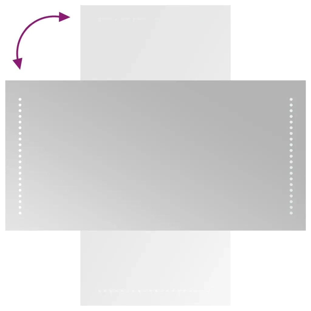 Specchio da Bagno con Luci LED 40x80 cm 3154049