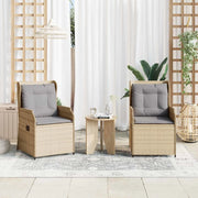 Panchina da giardino 2 pcs Beige polyrattan 3394488
