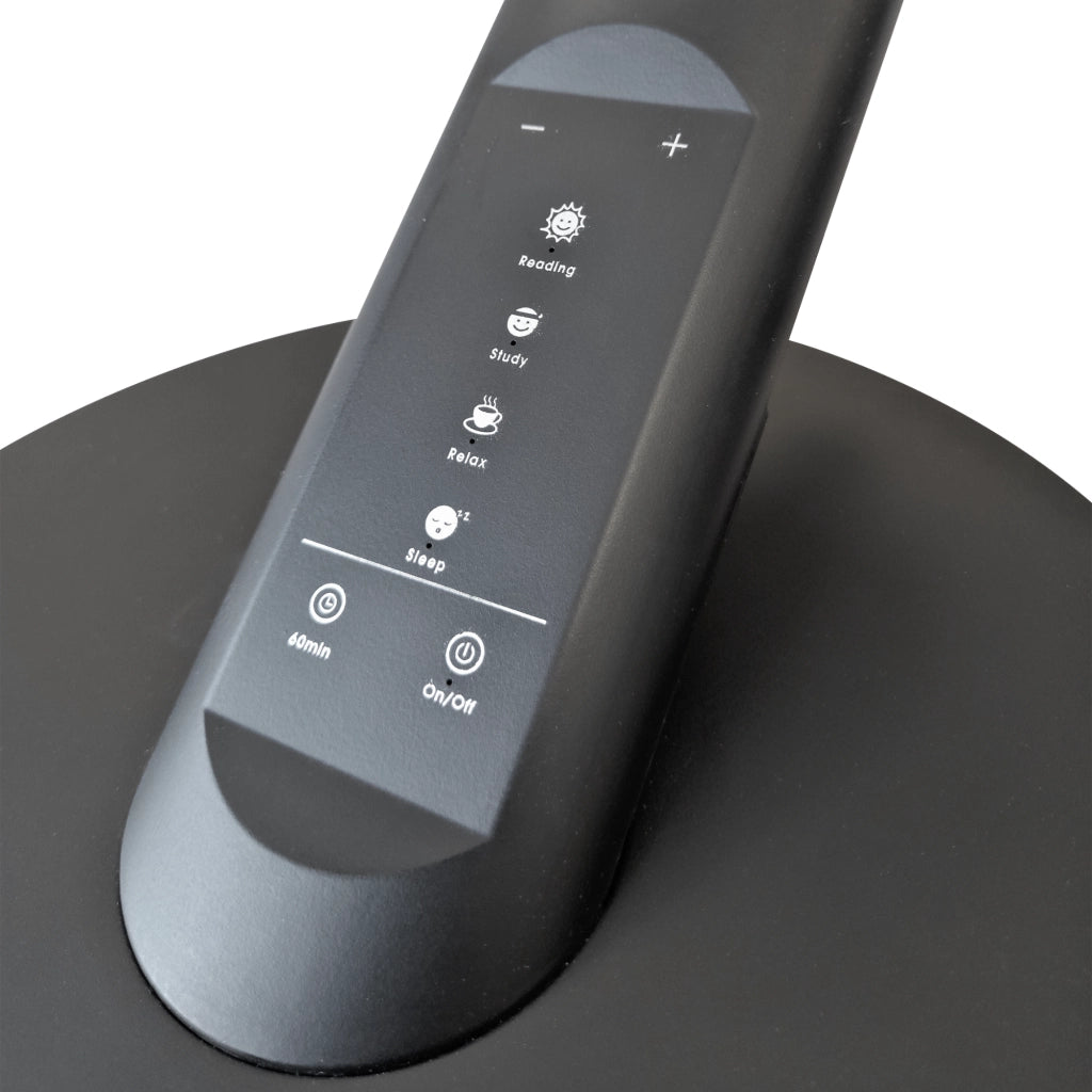 Lampada da tavolo LED nera 3000-6000K dimmer USB Polux