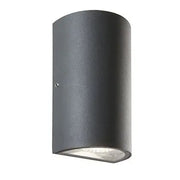 Applique doppio LED 9x5,5x16 cm grigio