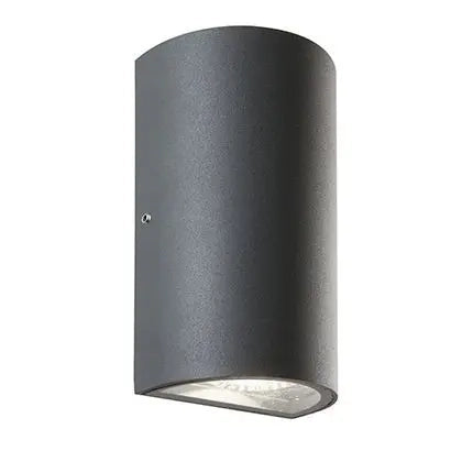 Applique doppio LED 9x5,5x16 cm grigio