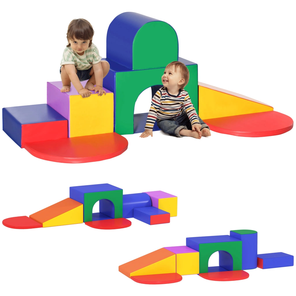 Set Gioco Bambini 1-3 Anni 7 Blocchi ¨C Xylo ¨C Multicolore PU EPE 170x130x40cm