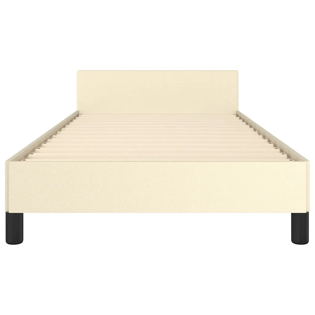 Giroletto con Testiera senza Materasso Crema 90x200 cm 347479