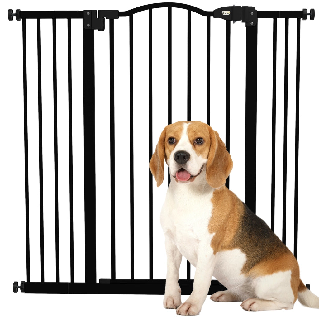 Barriera per Cani con Larghezza Regolabile 76-104 cm ¨C Zephmum ¨C Nero