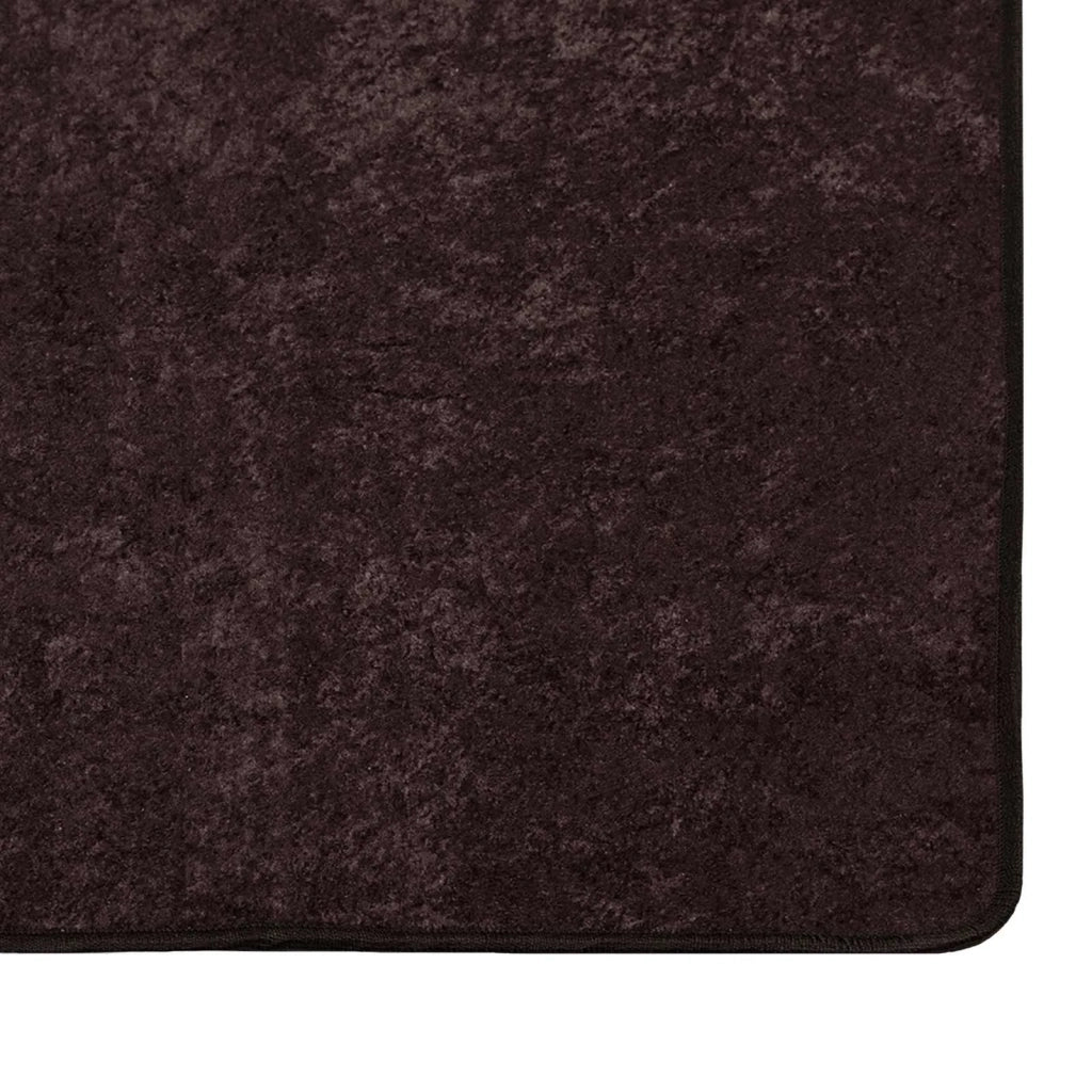 Runner Tappeto MARSA Antracite 80 x 250 cm Poliestere e PVC 42023170
