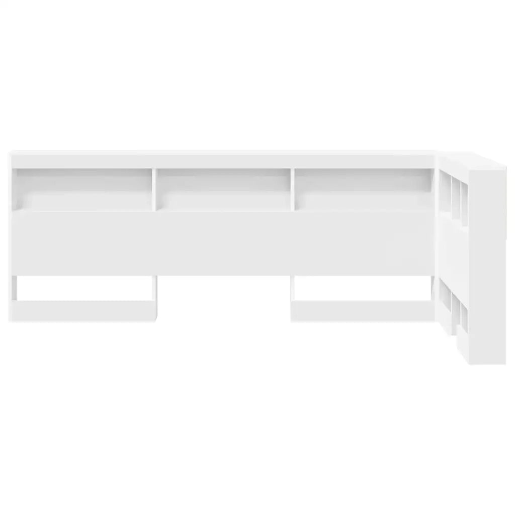 Testata contenitore con testiera Bianco 90 cm Legno multistrato 3335517