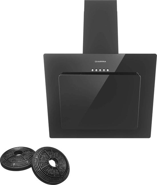 Cappa aspirante a mano con sensor di controllo, ventilazione energetica, illuminazione a LED e filtro grasso in acciaio inossidabile
