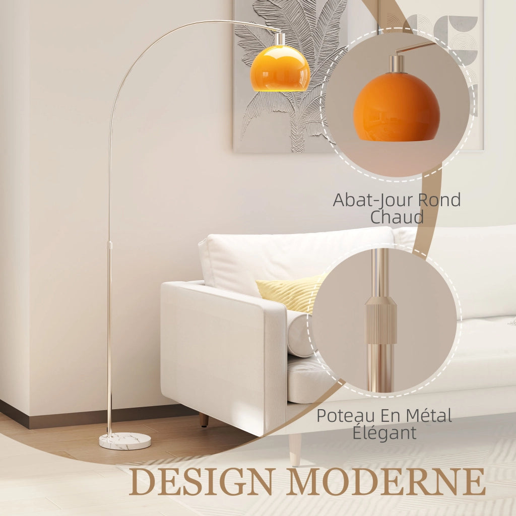 Lampada da terra ¨C Minimal ¨C arancione 26x90x180cm