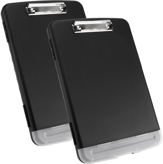 Cassetto di archiviazione 2 in 1 - Acqua resistente - Nero - Formato A4 - Ideale per ufficio e scuola