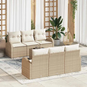 Set Divano da Giardino Beige 55 x 55 x 37 cm polyrattan 3345931