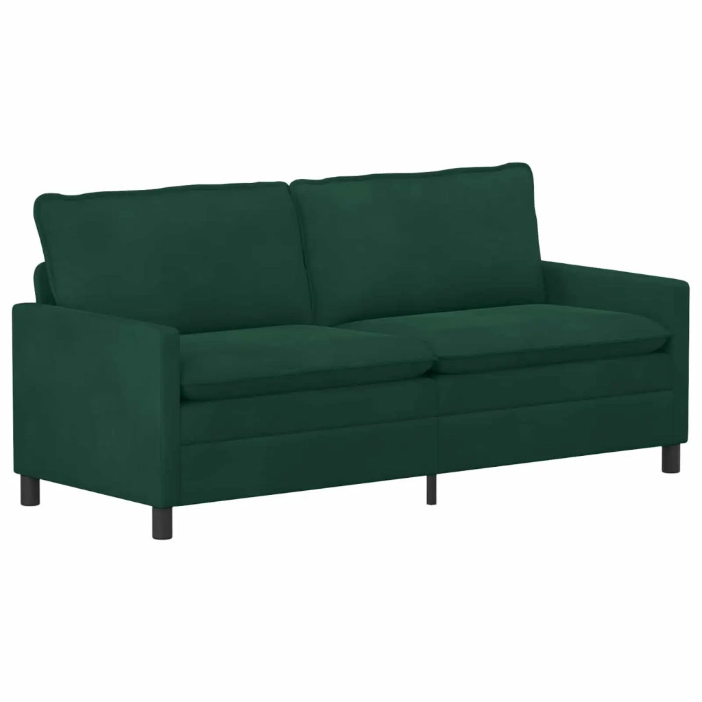 Set di divani 2 pcs Verde Scuro Velluto 3417147