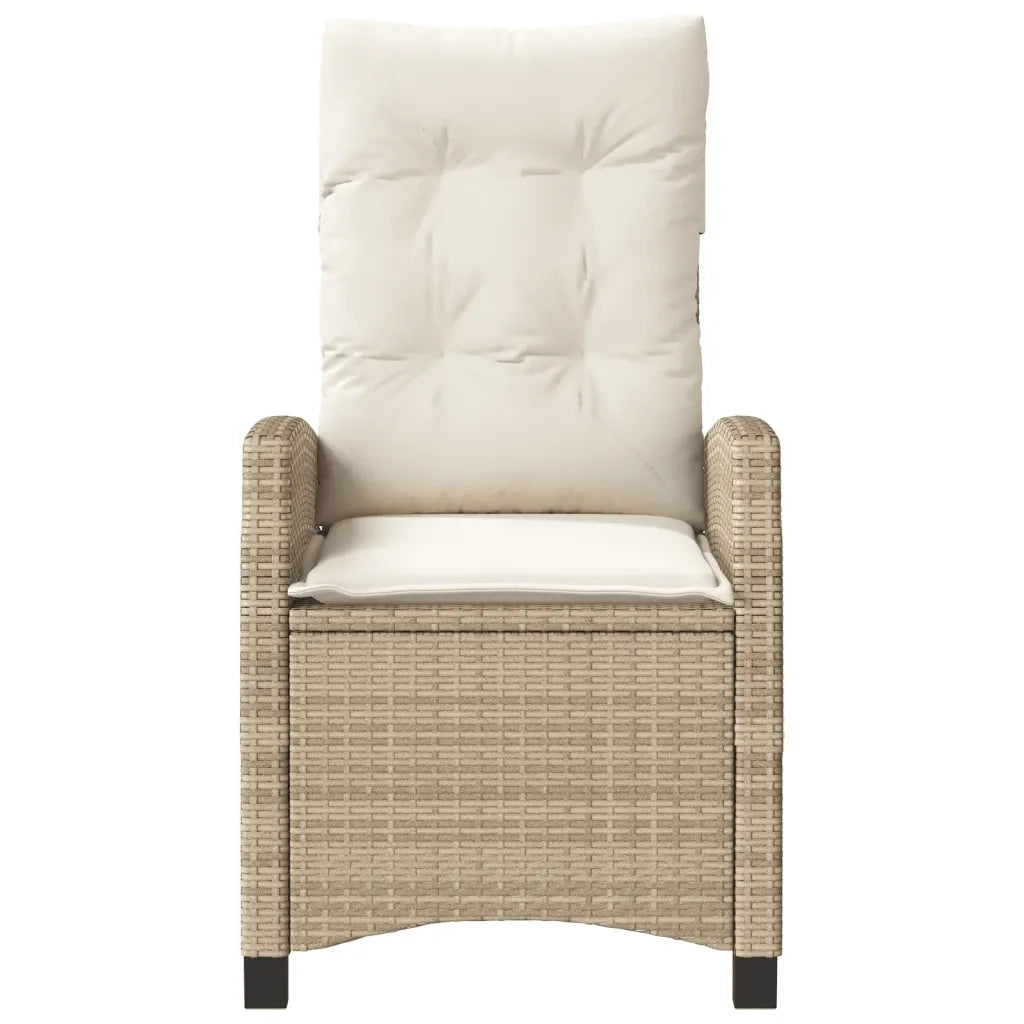 Set da Bistrò 3 pz con Cuscini Beige in Polyrattan 365228