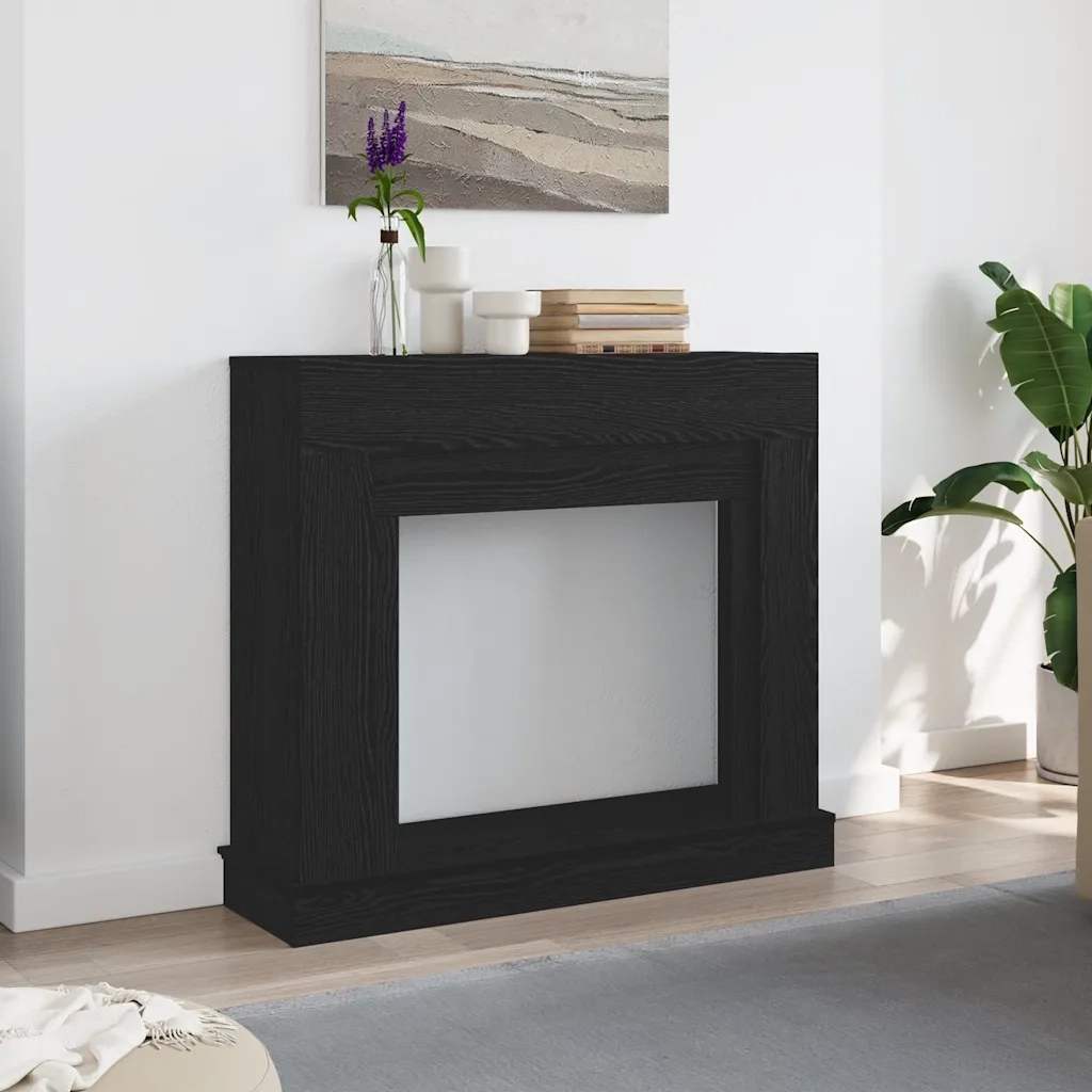 Cornice per Camino Rovere Nero 100x30x87,5 cm in Truciolato CFW9288268