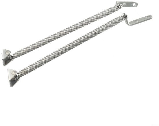 Supporti per battenti in acciaio inossidabile - Set da 2 pezzi - Armatura a treccia - Adatto per battenti scorrevoli - 210mm di lunghezza - Cerniera per battenti
