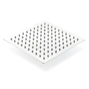 Soffione doccia quadrato con getto a pioggia 40 x 40 cm acciaio inox 16_0000627