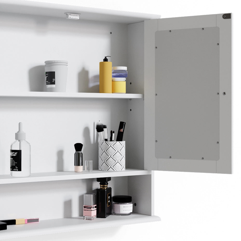 Vicco Specchio contenitore bagno Bianco 56 x 58 cm