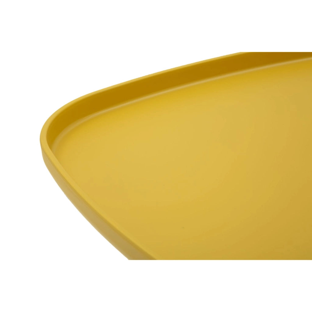 Tavolino VKH708, Giallo, Plastica, 38x48x48 cm