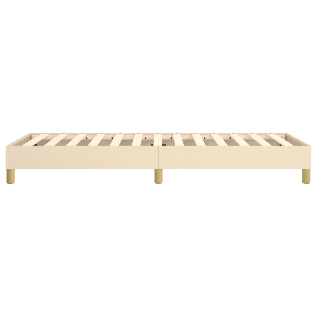 Struttura Letto a Rete a Molle Crema 90x200 cm in Tessuto 3120587