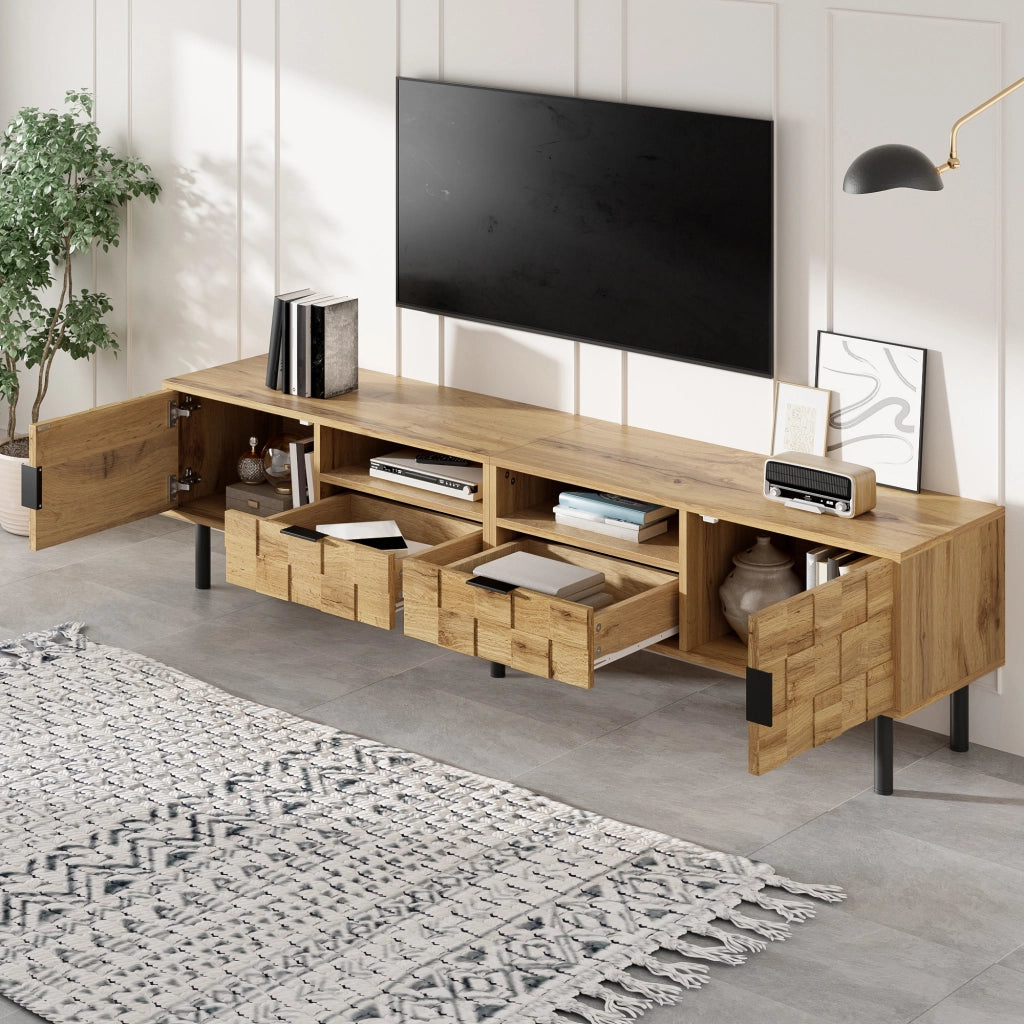 TV-Schrank Natural; Spanplatte; 160 cm