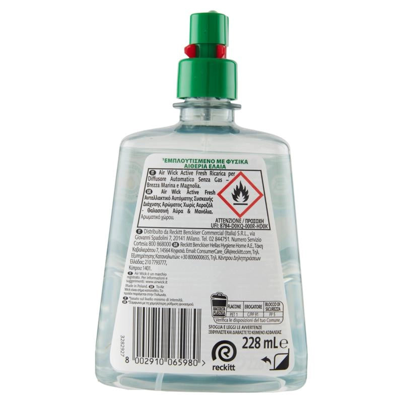 AIR WICK SET DA 3  DEODORANTE ACTIVE FRESH 228 ML RICARICA BREZZA MARINA