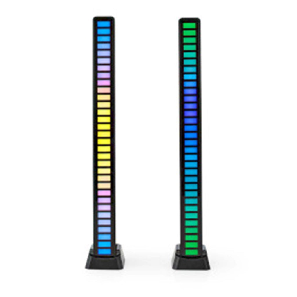 64 LED RGB Gaming Light Duo Pack per Desktop / Laptop con microfono Nero Nedis