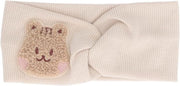 Cintura per capelli elastica per bambini in cotone, beige