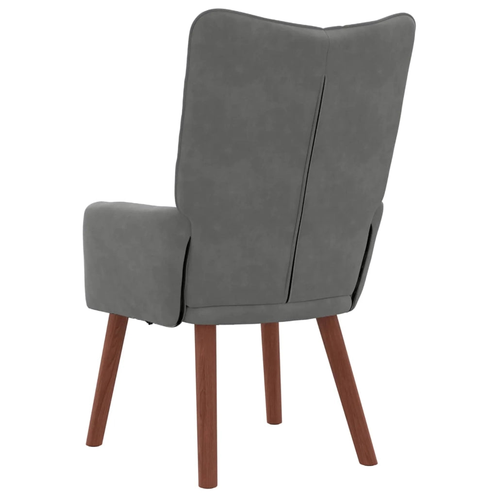 poltrona Grigio scuro 63 x 67 x 94 cm Velluto 42001815
