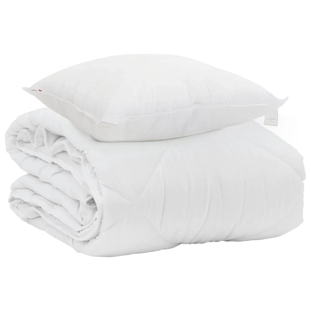 Piumone | Duvet Estivo con cuscino 2 pz Bianco Microfibra