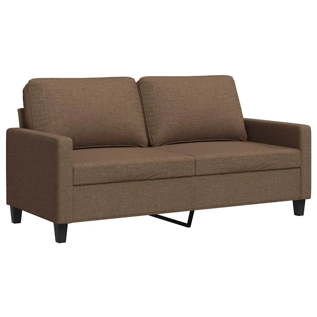 Divano a 2 Posti-Sofa 2 Posti Marrone 140 cm in Tessuto 742000