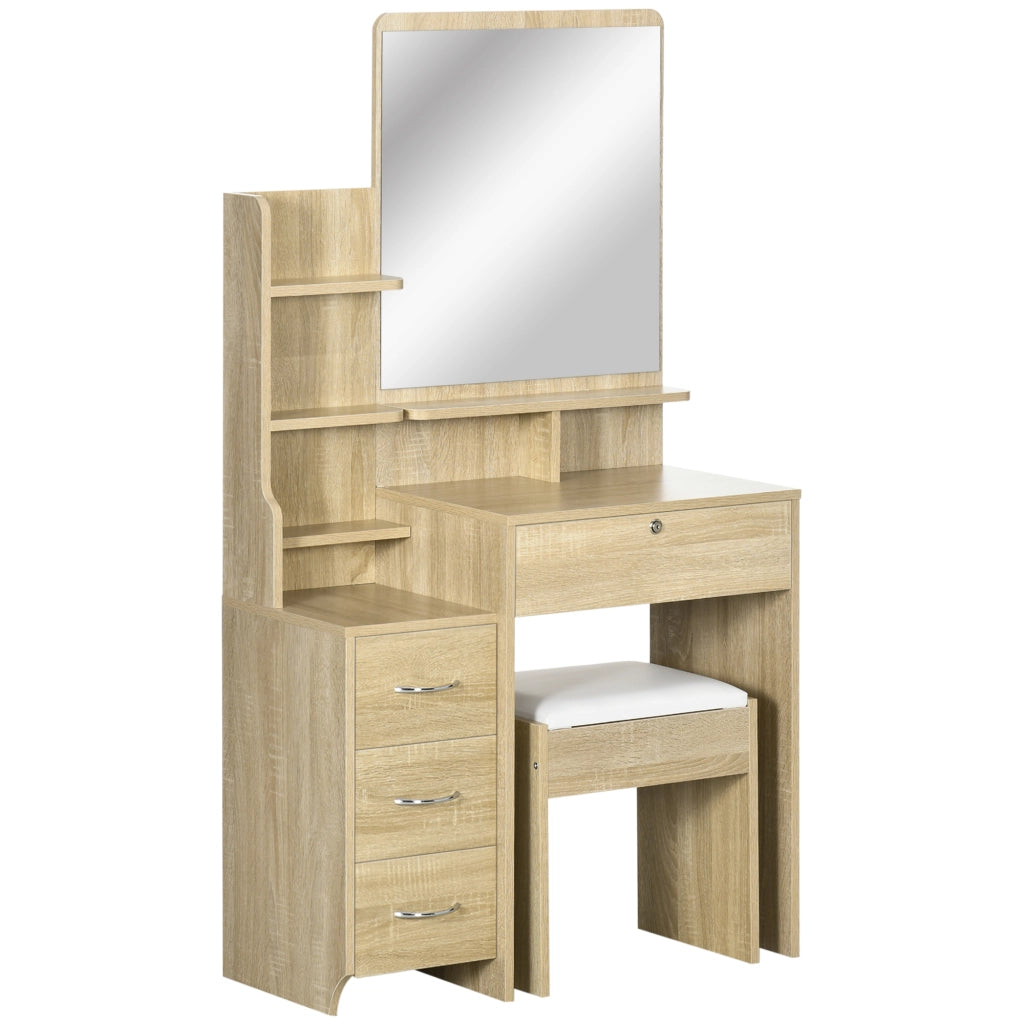 Scrivania da trucco con sgabello ¨C Minimal ¨C 80x38x143 cm