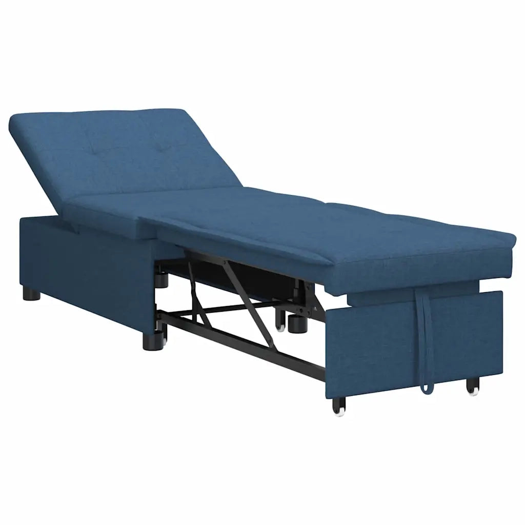 Divano Letto Estraibile Blu 194 x 50 x 82 cm Tessuto 42008589