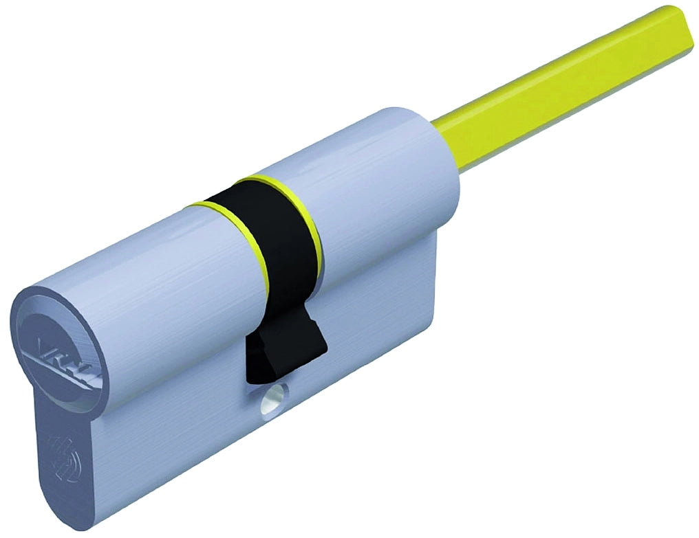 Securemme CILINDRO CROMO SATINATO K2 CON CODOLO 5 chiavi mm. 70 (30+40)