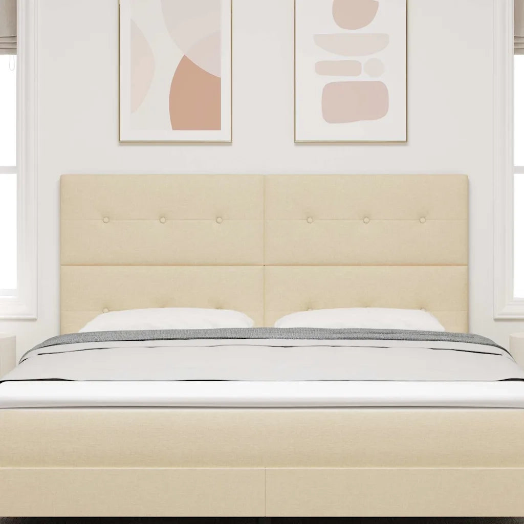 Testiera LED con strisce LED con testiera Crema 180 cm Tessuto 3338454