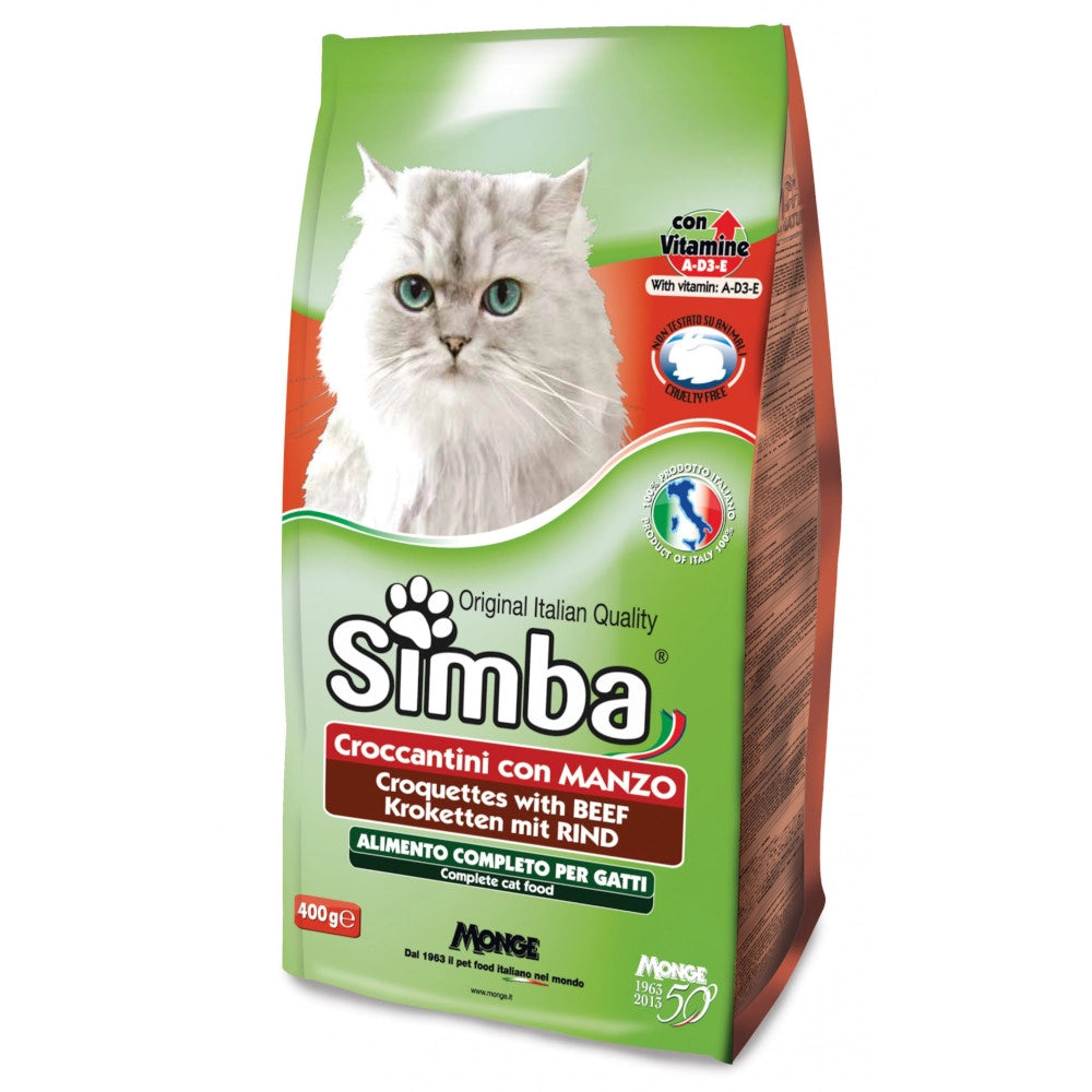 Simba croccantini per gatto al gusto manzo confezione da 2 kg