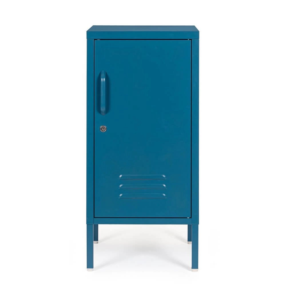 Comodino in Acciaio Blu Industriale da Interno - CLIFTON