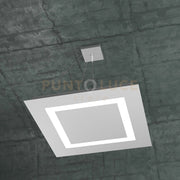 CARPET SOSPENSIONE 60X60 4 LUCI GRIGIO 1137-S60-GR