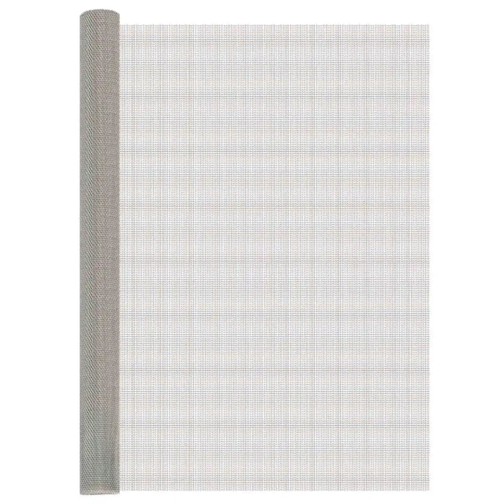 Rete per schermatura 120 x 1000 cm 8 Mesh Argento 42039679