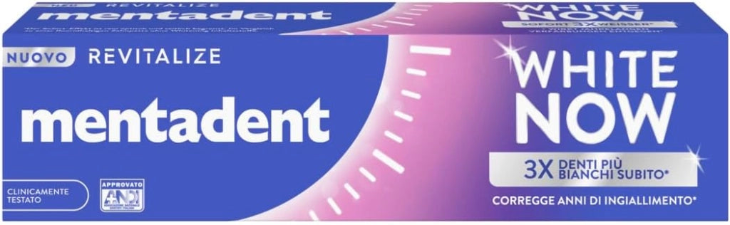 DENTIFRICIO MENTADENT WHITE NOW DA 75 ML REVITALIZE