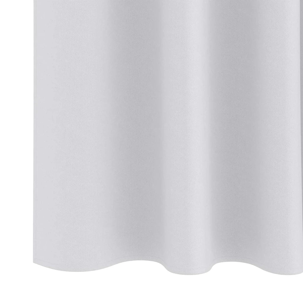 Tende Oscuranti | Tende Blackout con Anelli 2 pz Grigio Chiaro 245 x 140 cm