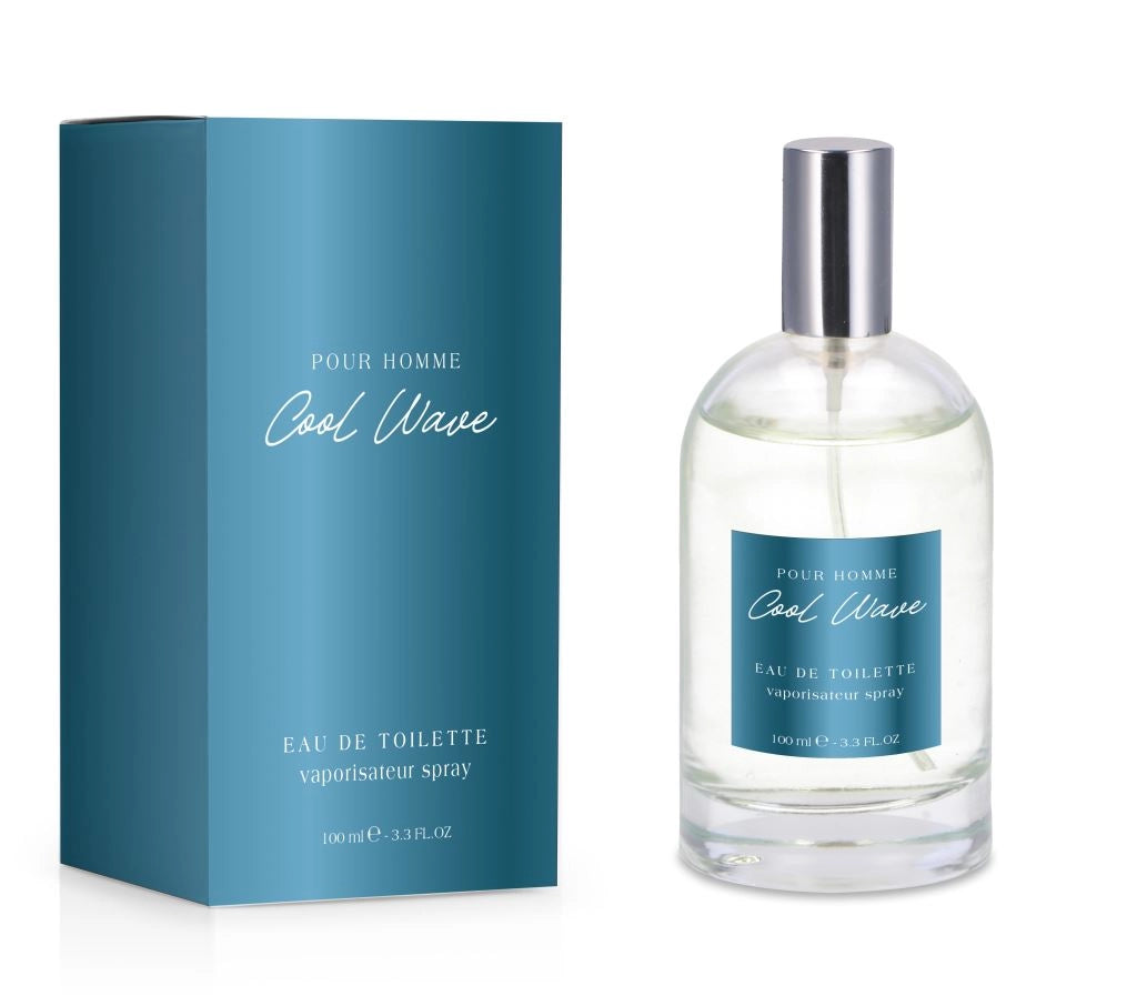Profumo Persona Uomo Eau De Toilette Cool Wave Ricaricabile 100 ml