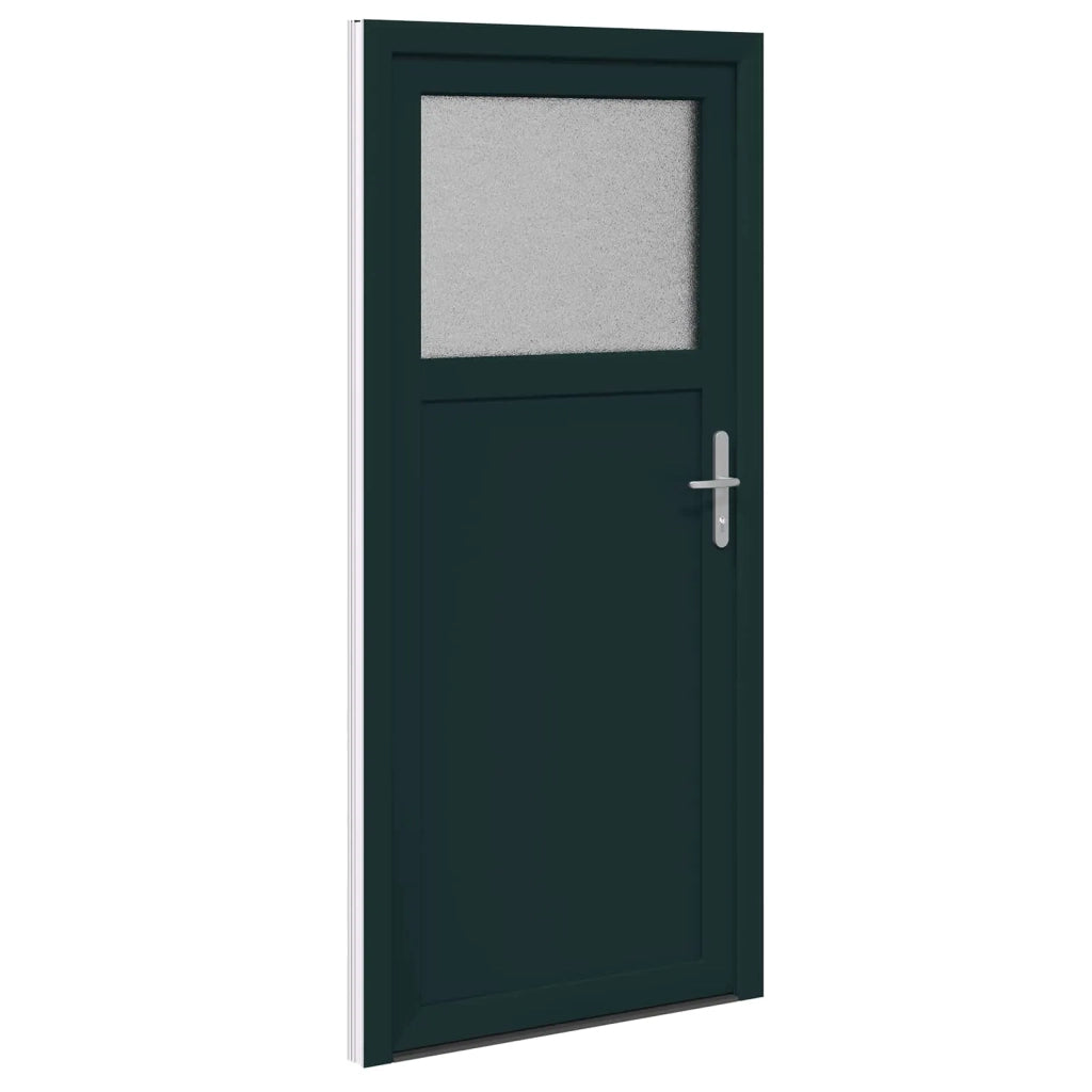 Porta d'ingresso laterale Antracite 88 x 198 cm PVC 3445754