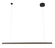 Lampada sospensione moderna nera barra TRIO LED 36W Maxlight
