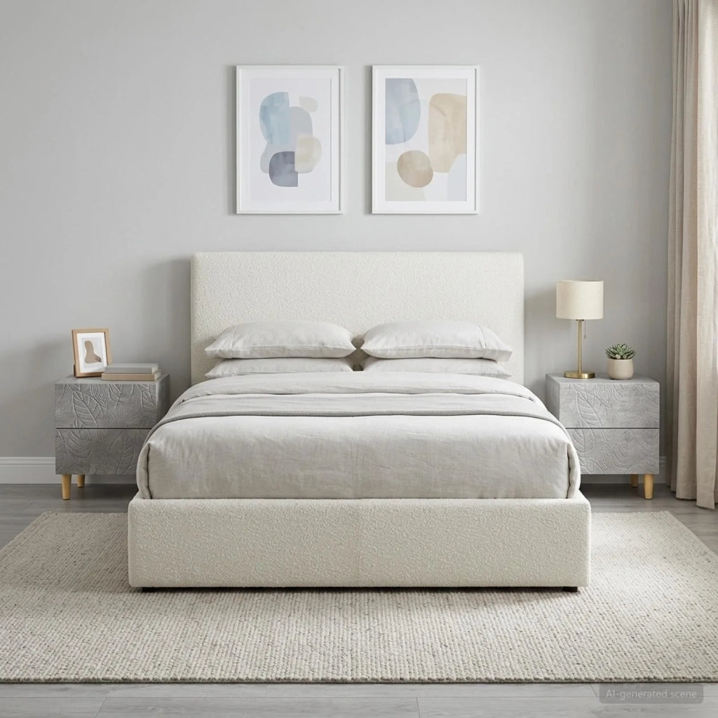 Comodino 2 pcs Grigio Cemento 43 x 34,5 x 48 cm 894992