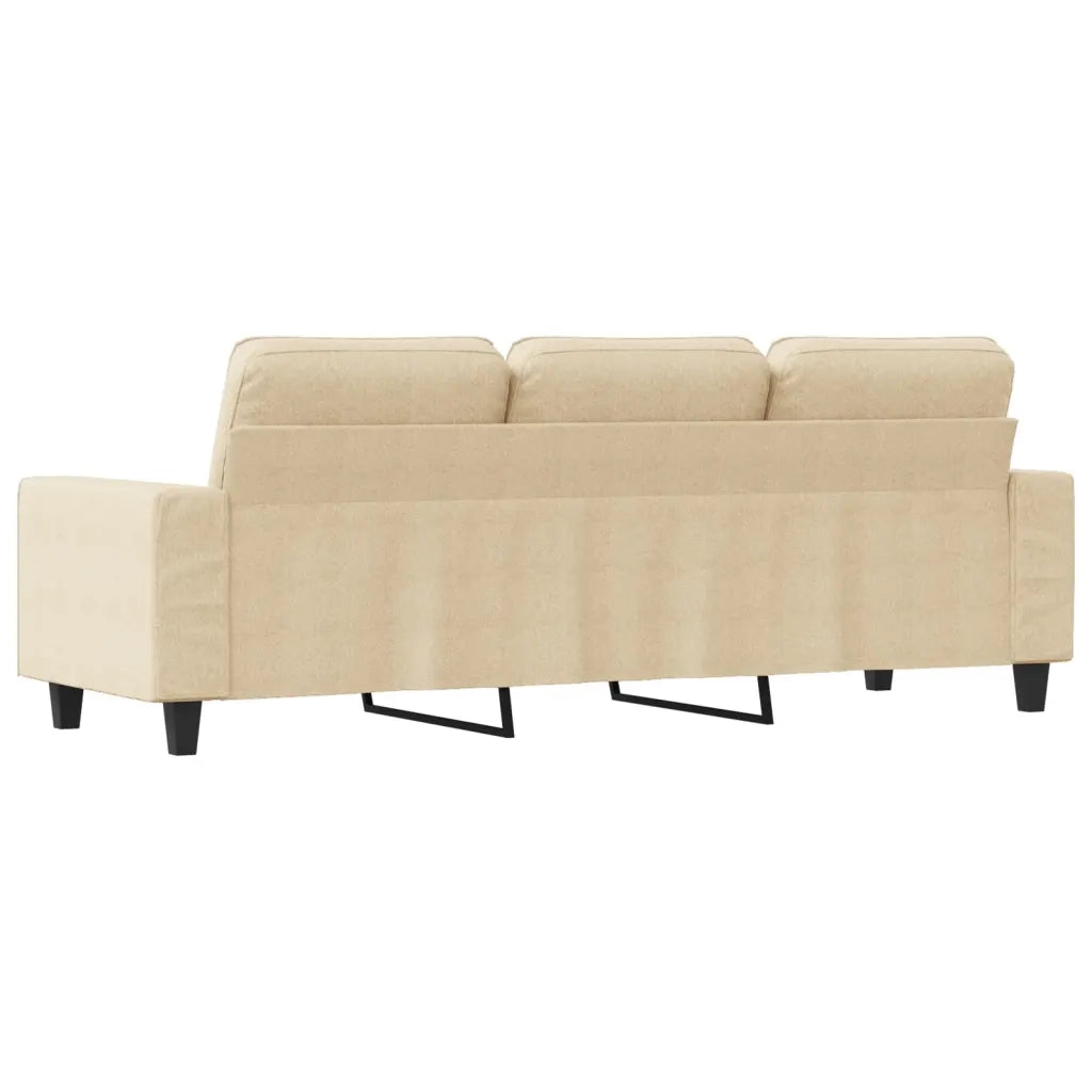 Divano a 3 Posti-Sofa 3 Posti Crema 180 cm in Tessuto 898418