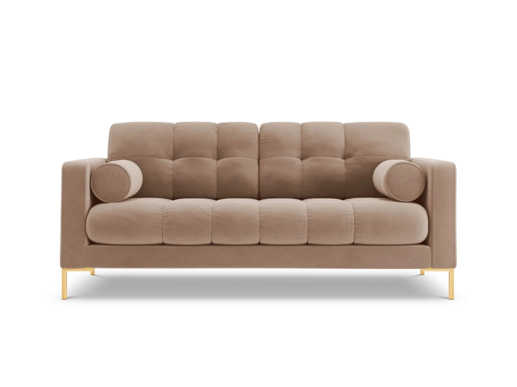 Cosmopolitan Design - Divano "Bali" 2 posti in velluto beige 