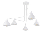 Plafoniera moderna 5 luci bianca Holi Sigma E27 orientabile