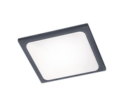 Plafoniera Led Esterno Parete Soffitto Quadrata Antracite 25x25 cm Trave GD Trio