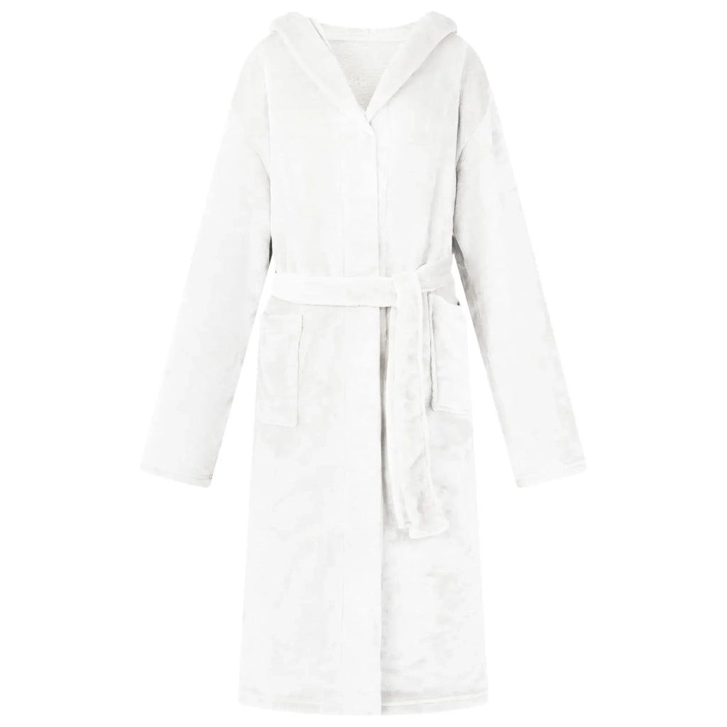 Accappatoio con Cappuccio Bianco s Flanella 42017249