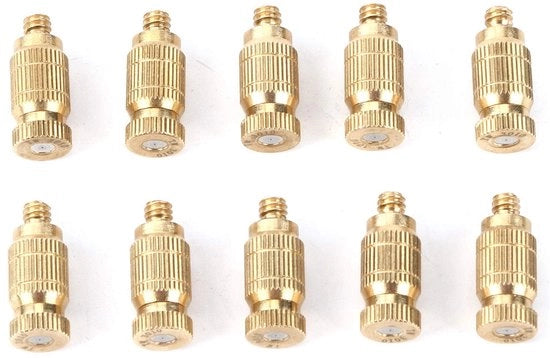 Set di 10 Mondstuk - Mondstuk a Stellina - Materiale in Ottone di Alta Qualità - Duraturo - Facile da Installare - Progetto Robusto - Sprogetto con Bocchetta