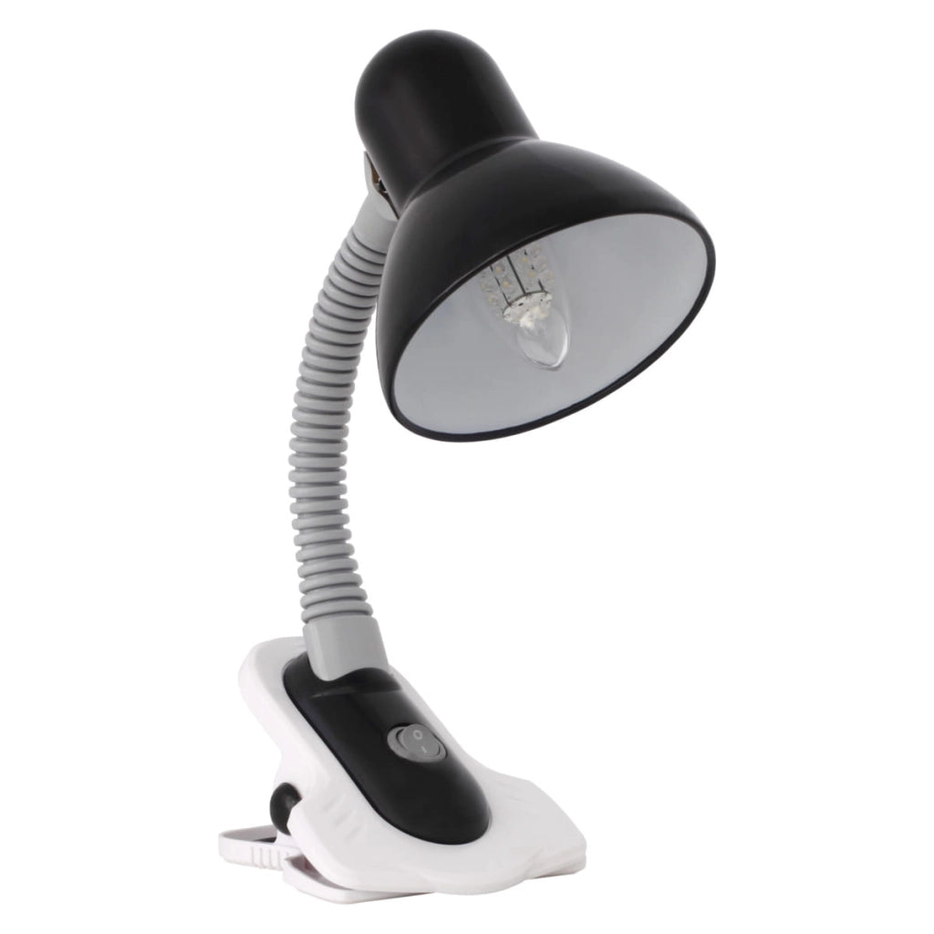 Lampada da scrivania a clip nera Kanlux SUZI 7151 E27